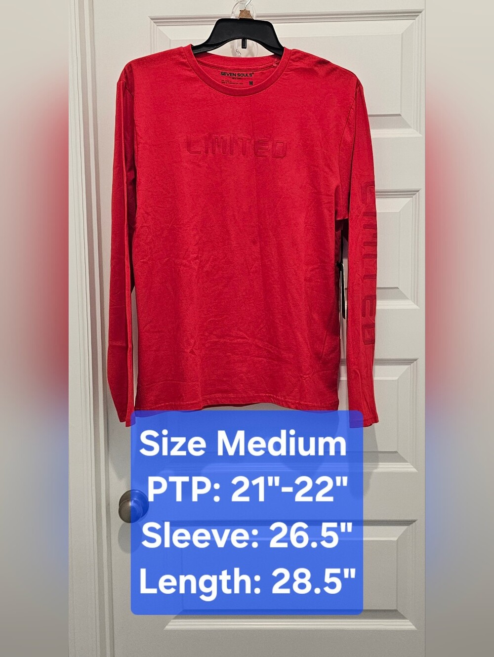 NWT Seven Souls LS Crewneck T-Shirt, Medium